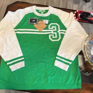VINTAGE FOX sport green sweater!